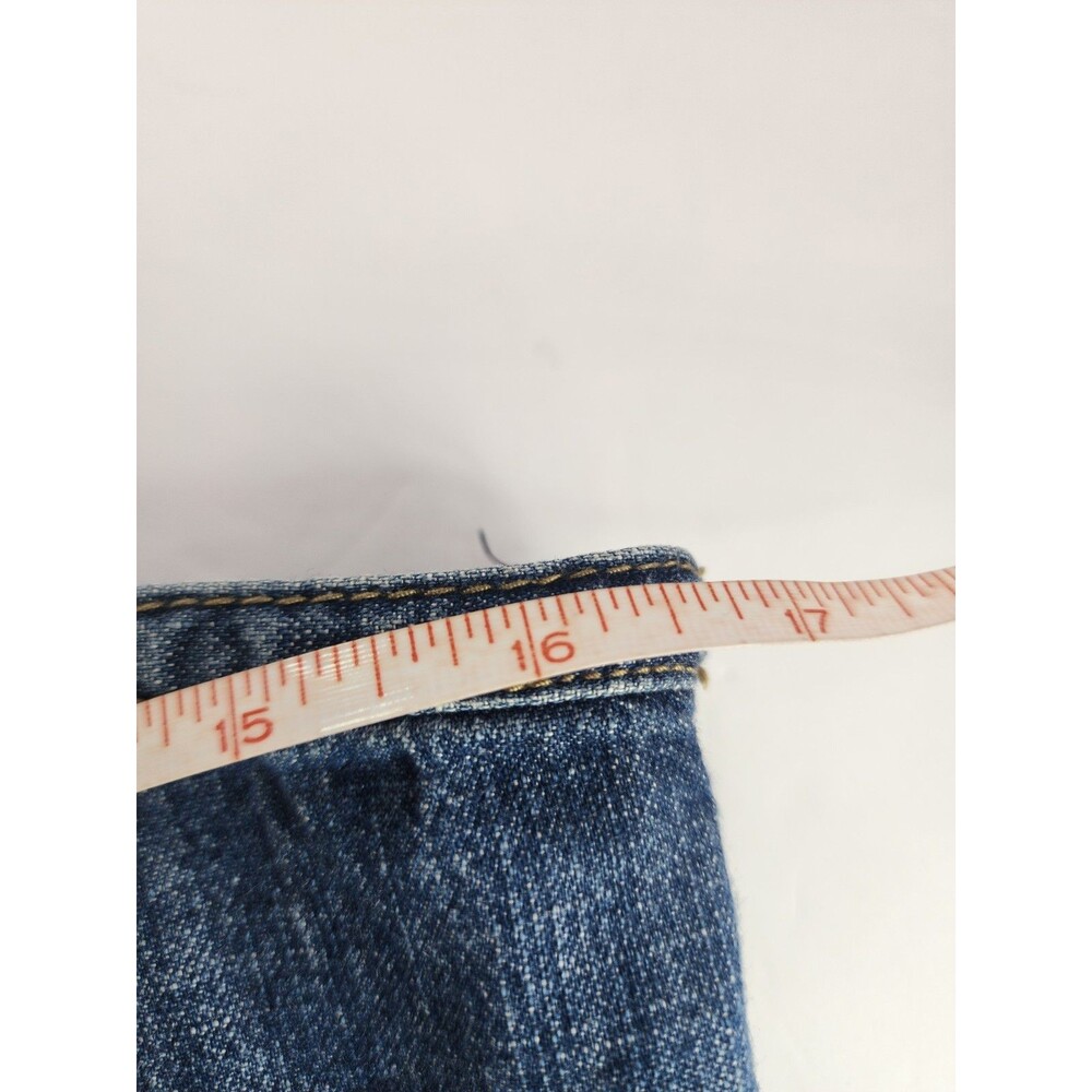 Liz Claiborne Denim Mini Skirt Sz 12 Coastal Cowgirl Western Y2K Festival Boho - Picture 6 of 6
